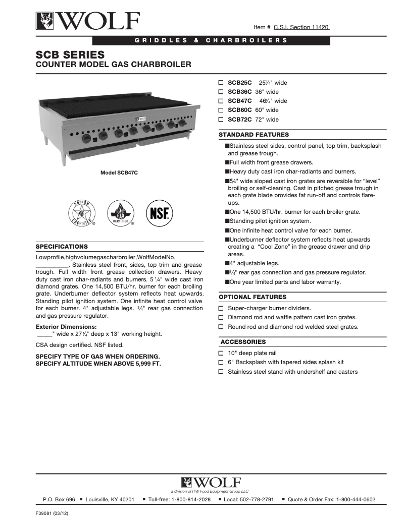 Image de la première page du manuel de l'appareil SCB60