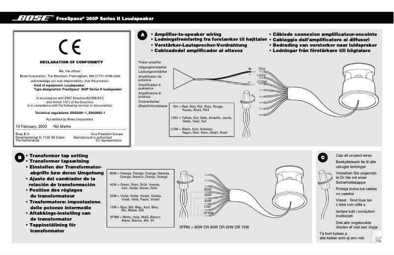 First page image of the manual for FreeSpace 360P II
