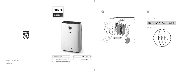 Page 1 of the manual User Manual Philips AC2721