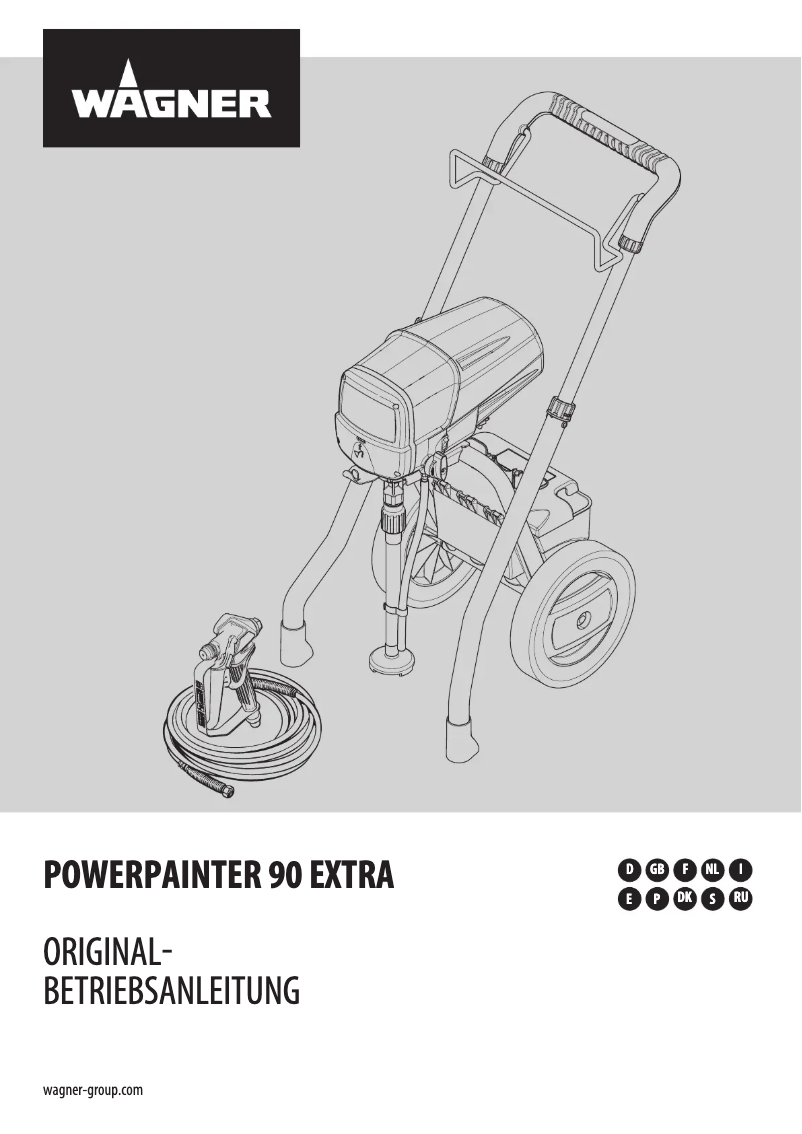 First page image of the manual for PowerPainter 90 Extra