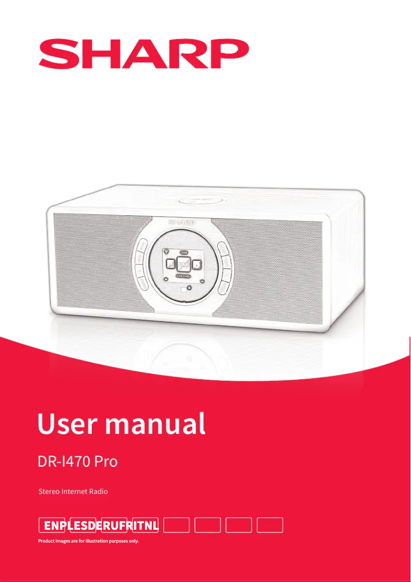 Page 1 of the manual User Manual Sharp DR-I470