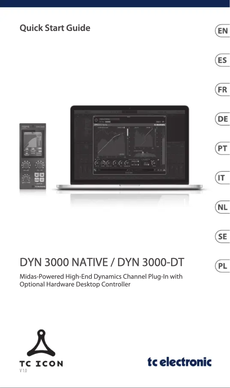 First page image of the manual for DYN 3000 Native
