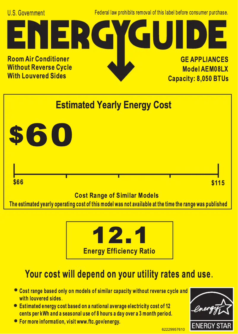First page image of the manual for AEM08LX