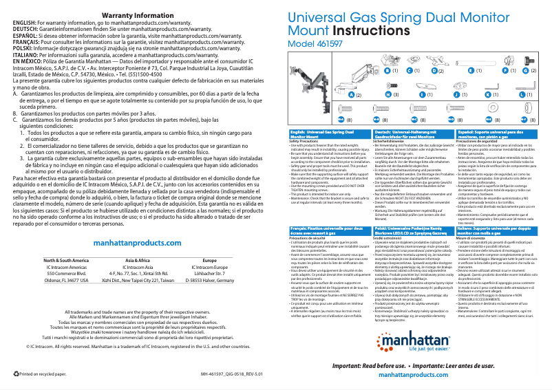 First page image of the manual for 152907