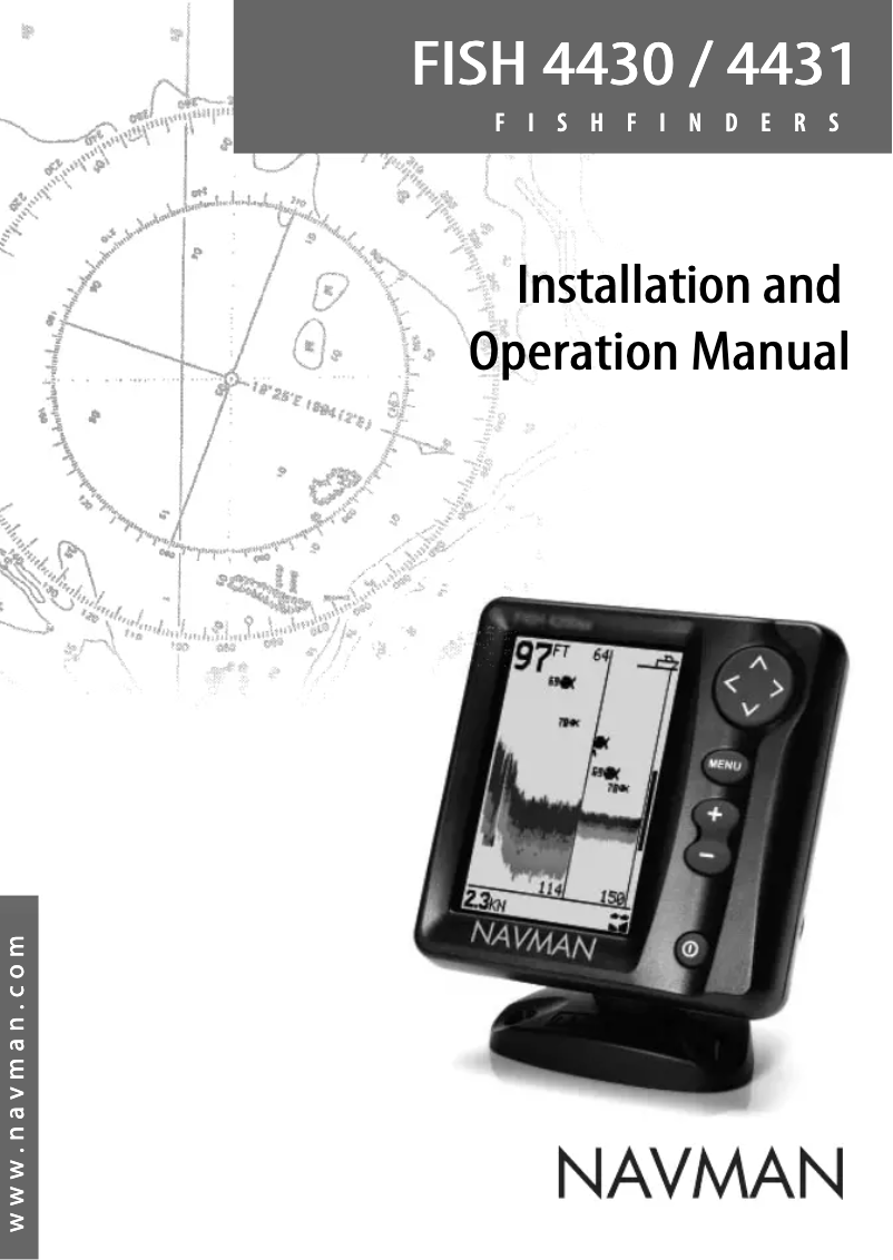 Page 1 of the manual User Manual Navman Fish 4430