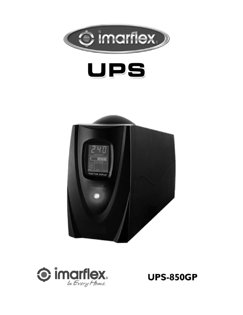 First page image of the manual for UPS-850G