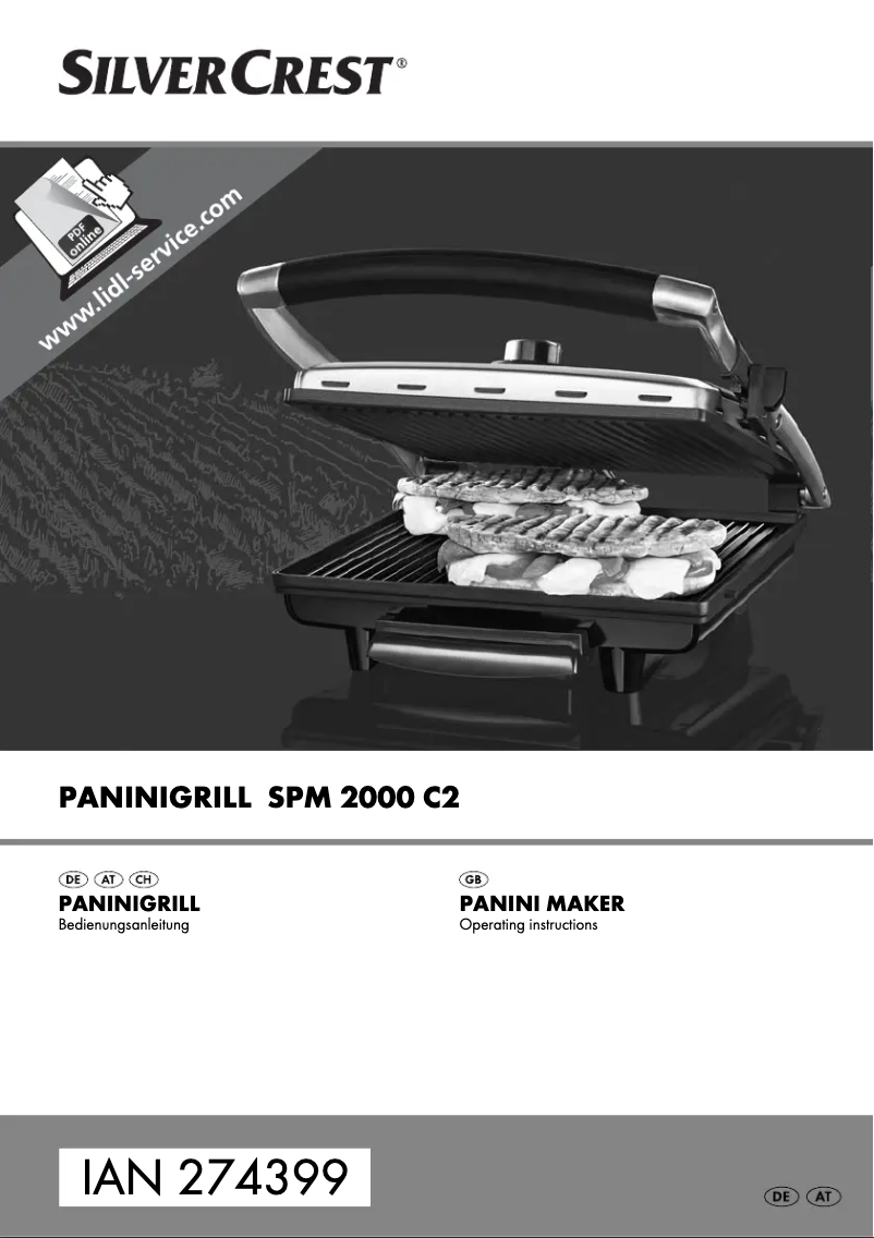 Page 1 of the manual User Manual SilverCrest SPM 2000 C2