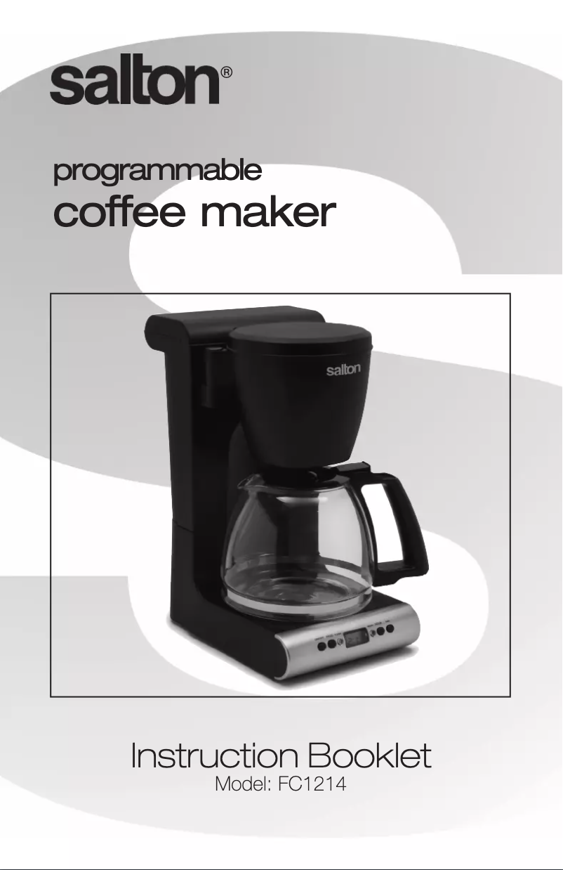 First page image of the manual for FC1214