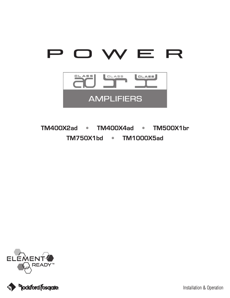 Image de la première page du manuel de l'appareil TM400X4AD
