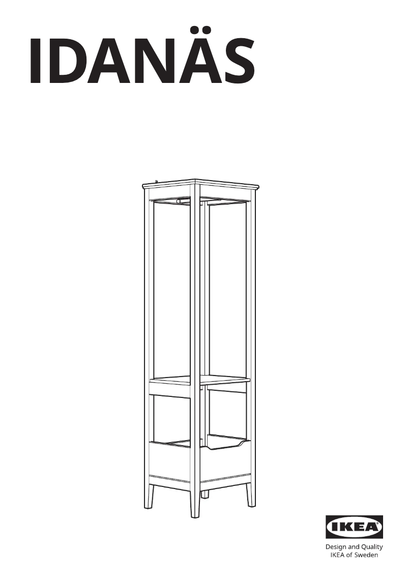 First page image of the manual for IDANÄS 804.588.39