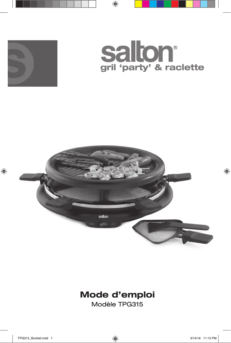 First page image of the manual for TPG315