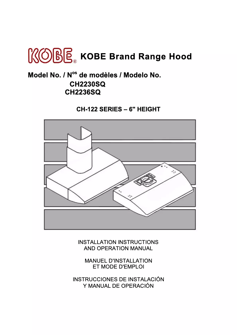 Page 1 of the manual User Manual Kobe CH2230SQ