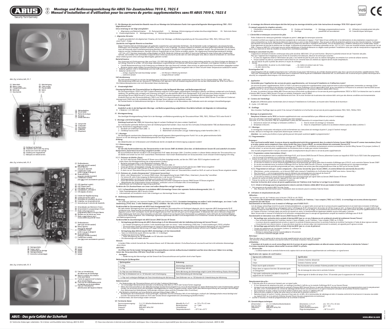First page image of the manual for FUFT50010B