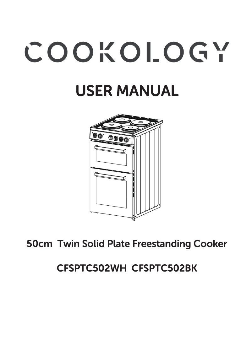 First page image of the manual for CFSPTC502WH