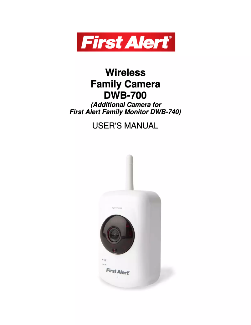 Page 1 of the manual User Manual First Alert DWB-700
