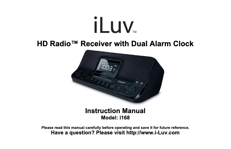Page 1 of the manual User Manual iLuv i168