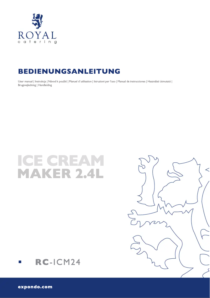 First page image of the manual for RC-ICM24