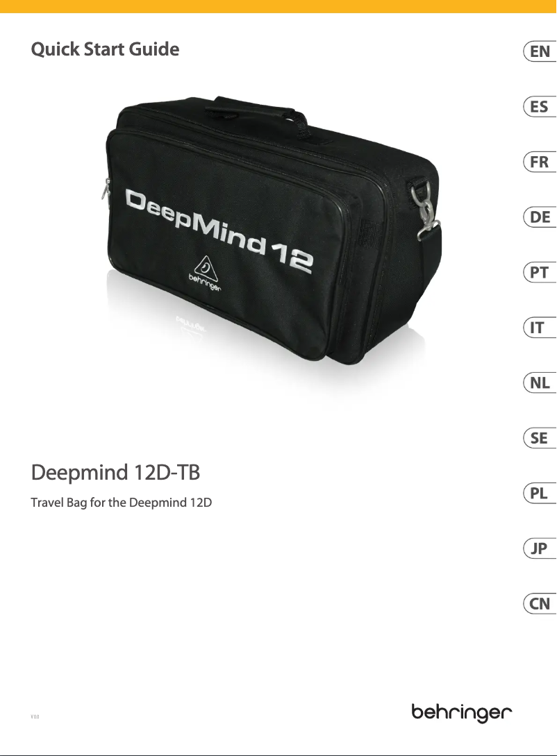 First page image of the manual for DeepMind 12D-TB