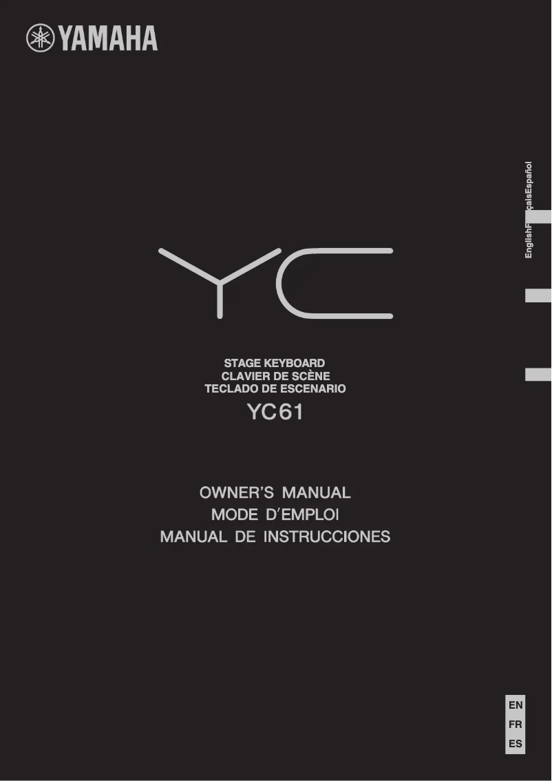 Page 1 of the manual User Manual Yamaha YC61