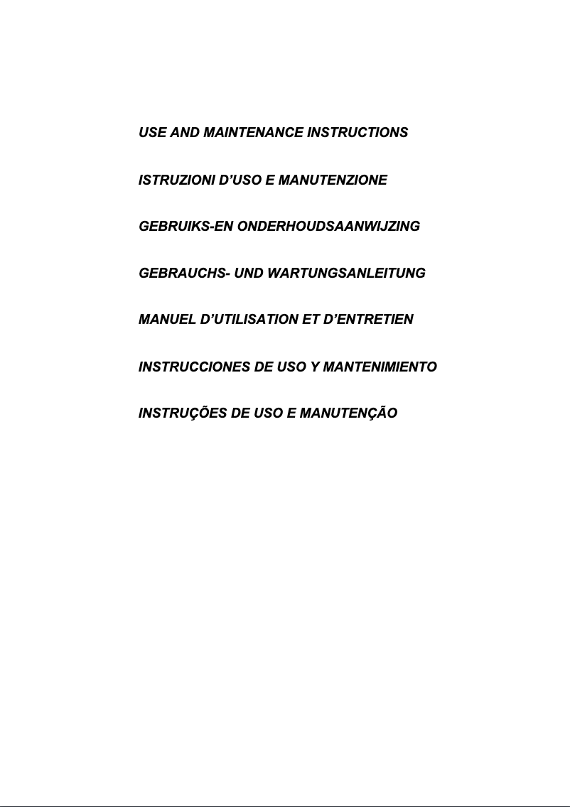 Page 1 of the manual User Manual Boretti BWL45IX