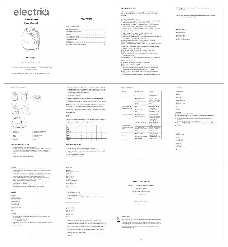 First page image of the manual for EIQAF2