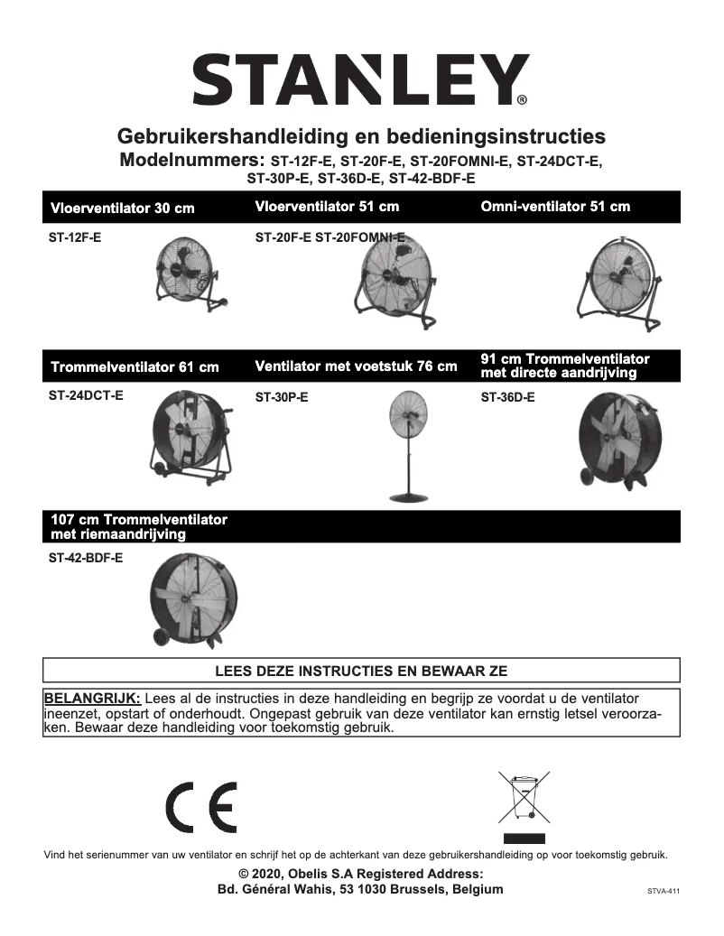 Page 1 de la notice Manuel utilisateur Stanley ST-24DCT-E