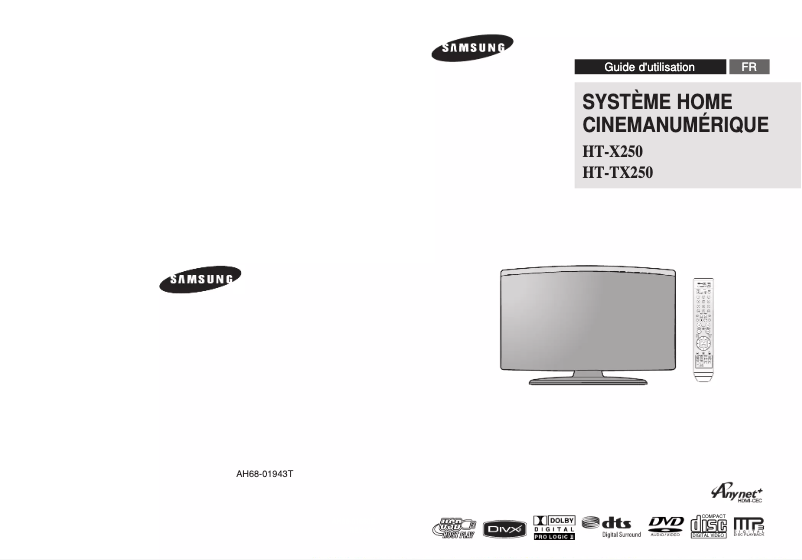Page 1 of the manual User Manual Samsung HT-TX250