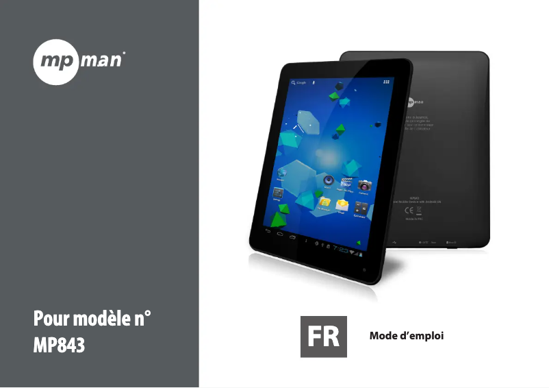 Page 1 of the manual User Manual Mpman MP843