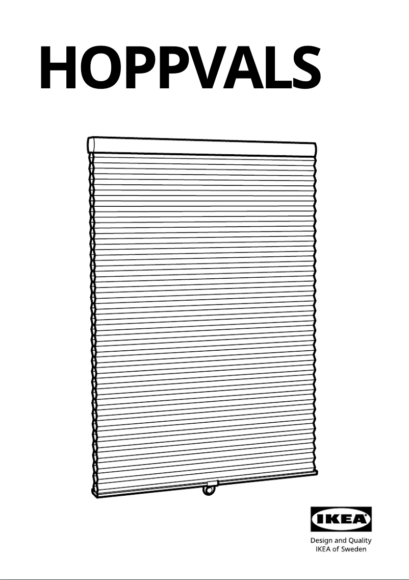 Page 1 of the manual User Manual Ikea HOPPVALS 304.809.51