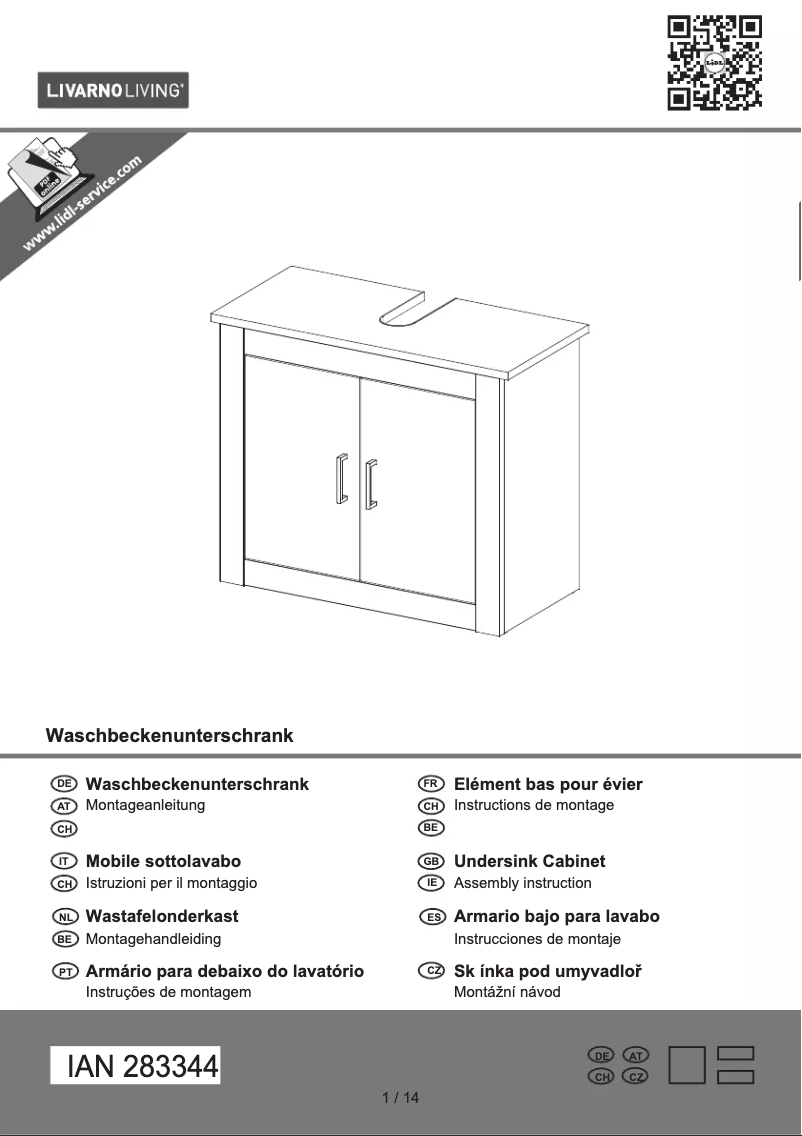 Page 1 of the manual User Manual Livarno Lux IAN 283344