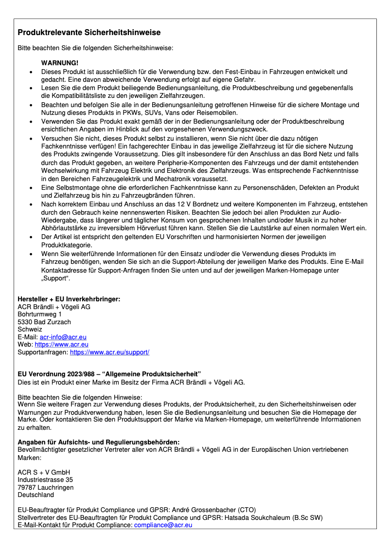 First page image of the manual for A101