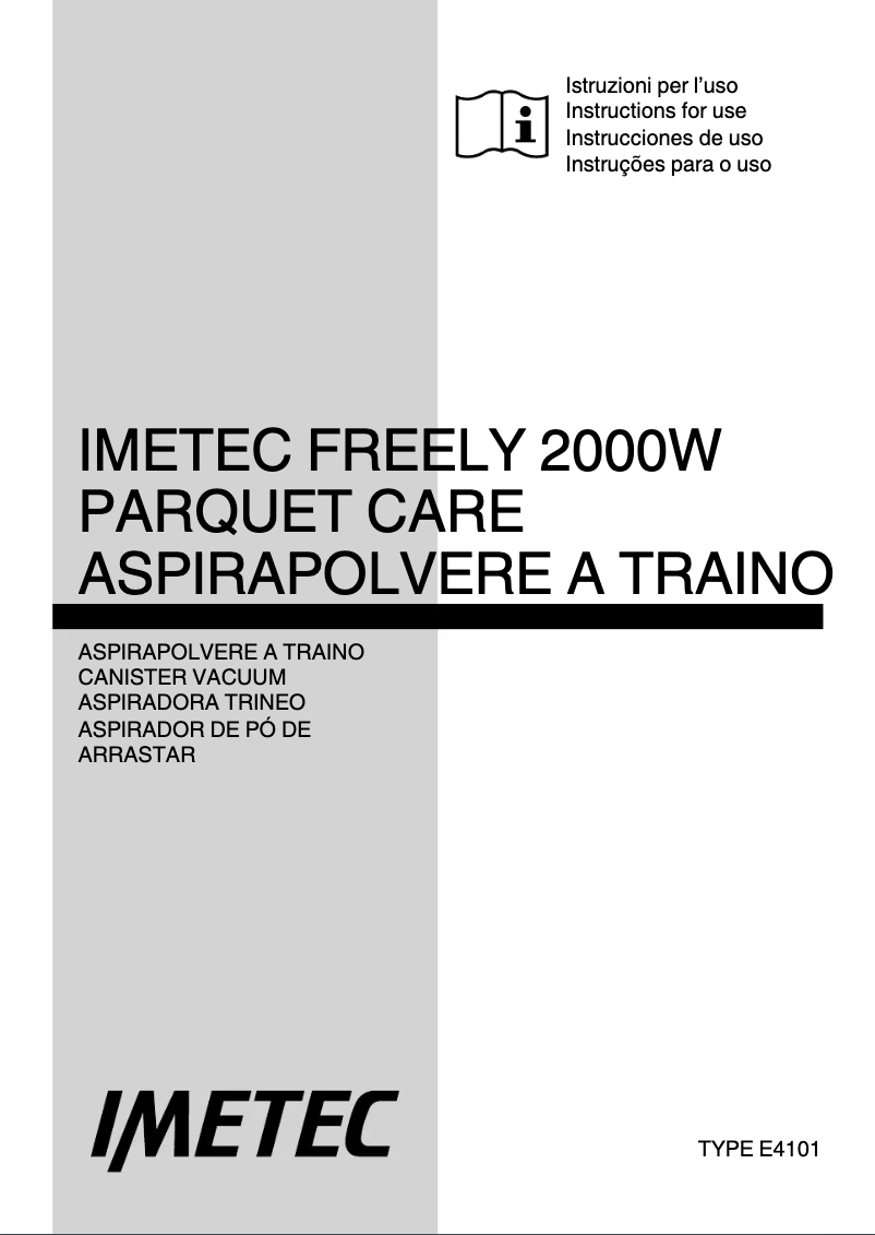 First page image of the manual for FREELY