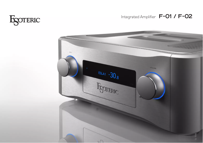 First page image of the manual for F-02