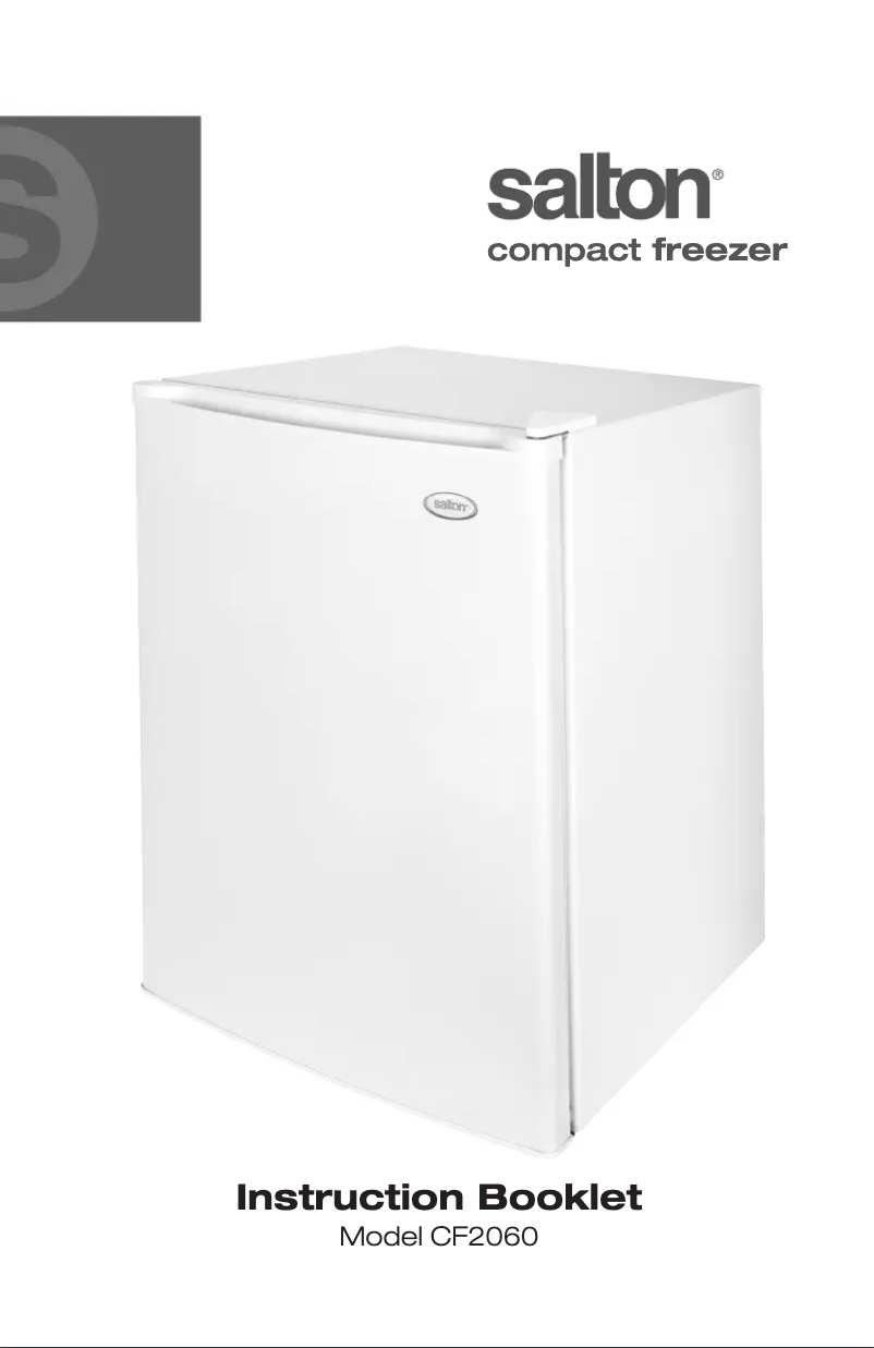 Page 1 of the manual User Manual Salton CF2060