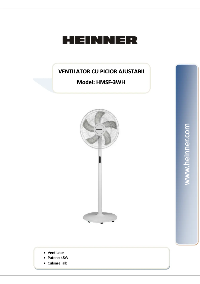 First page image of the manual for HMSF-3WH