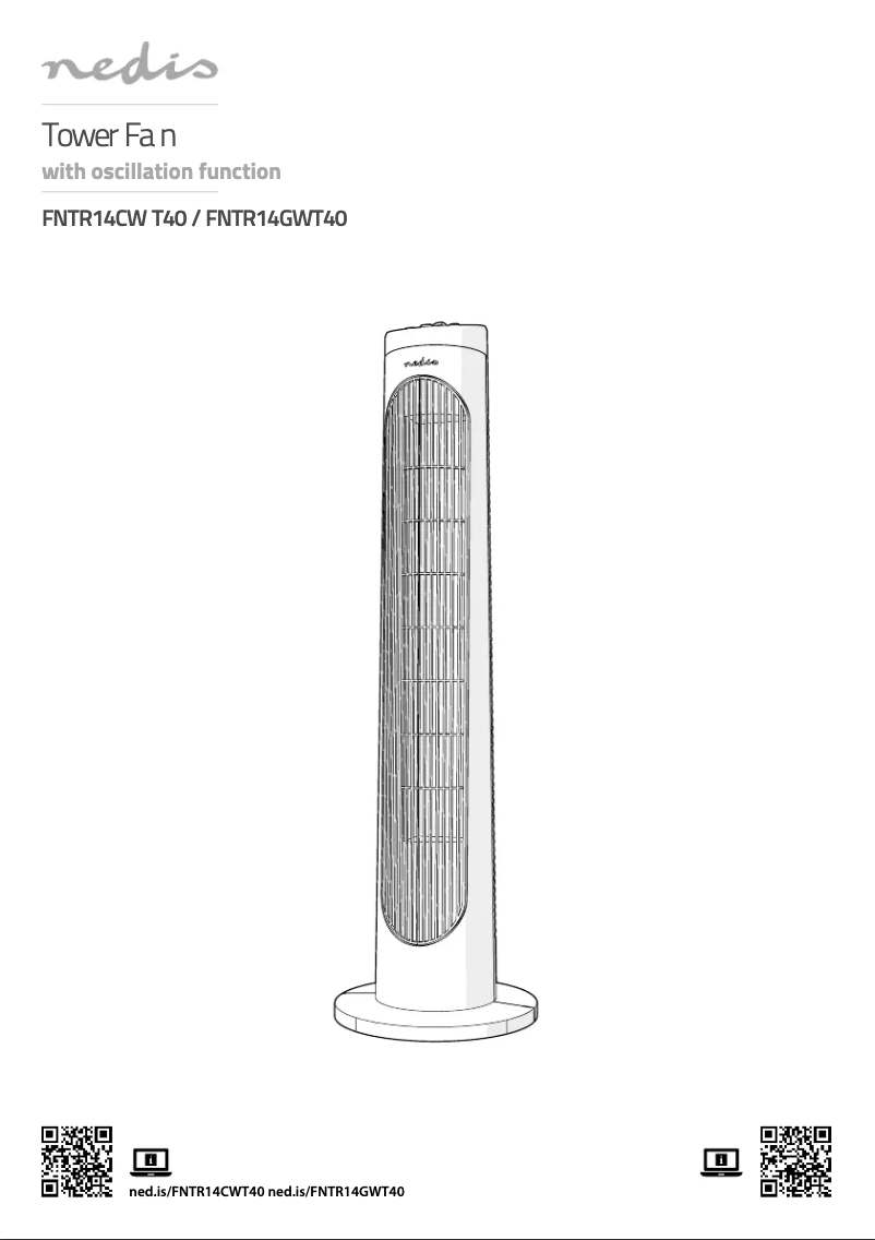 First page image of the manual for FNTR14CWT40