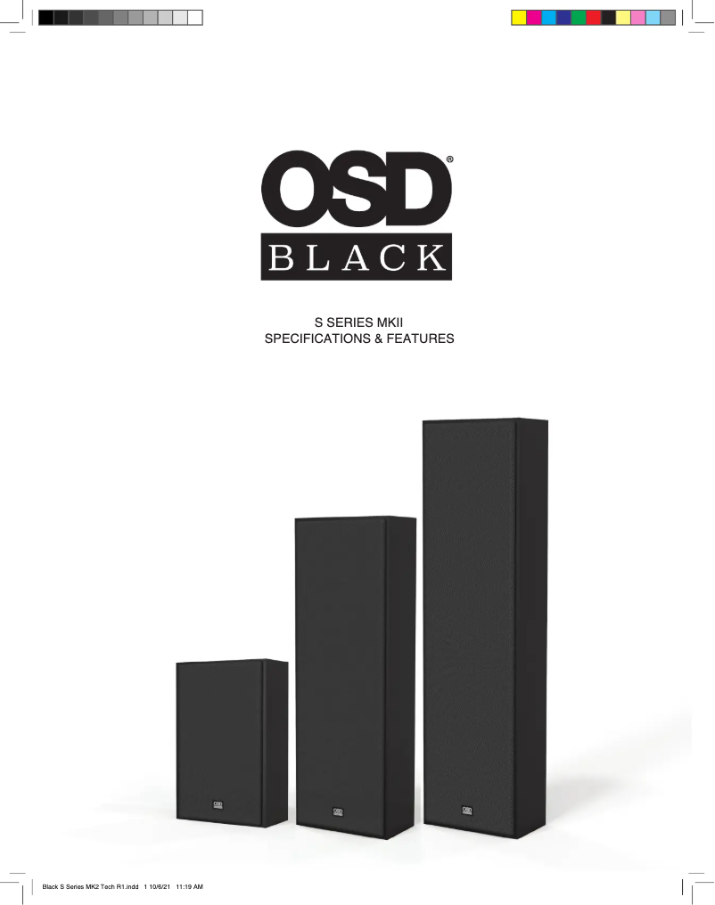 Page 1 of the manual User Manual OSD Audio Black S80 MK2