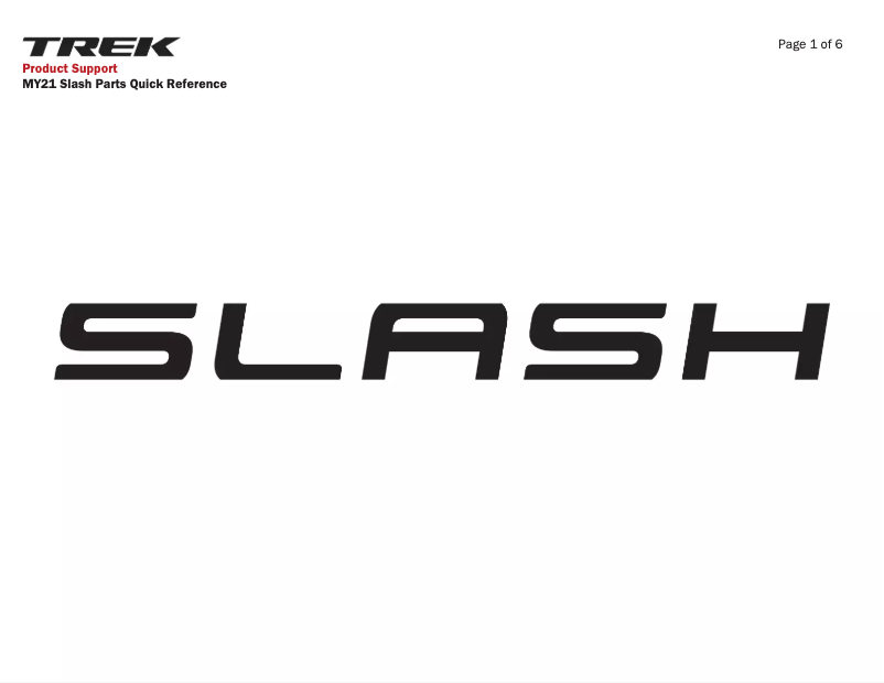 Page 1 of the manual User Manual Trek Slash C Gen 5