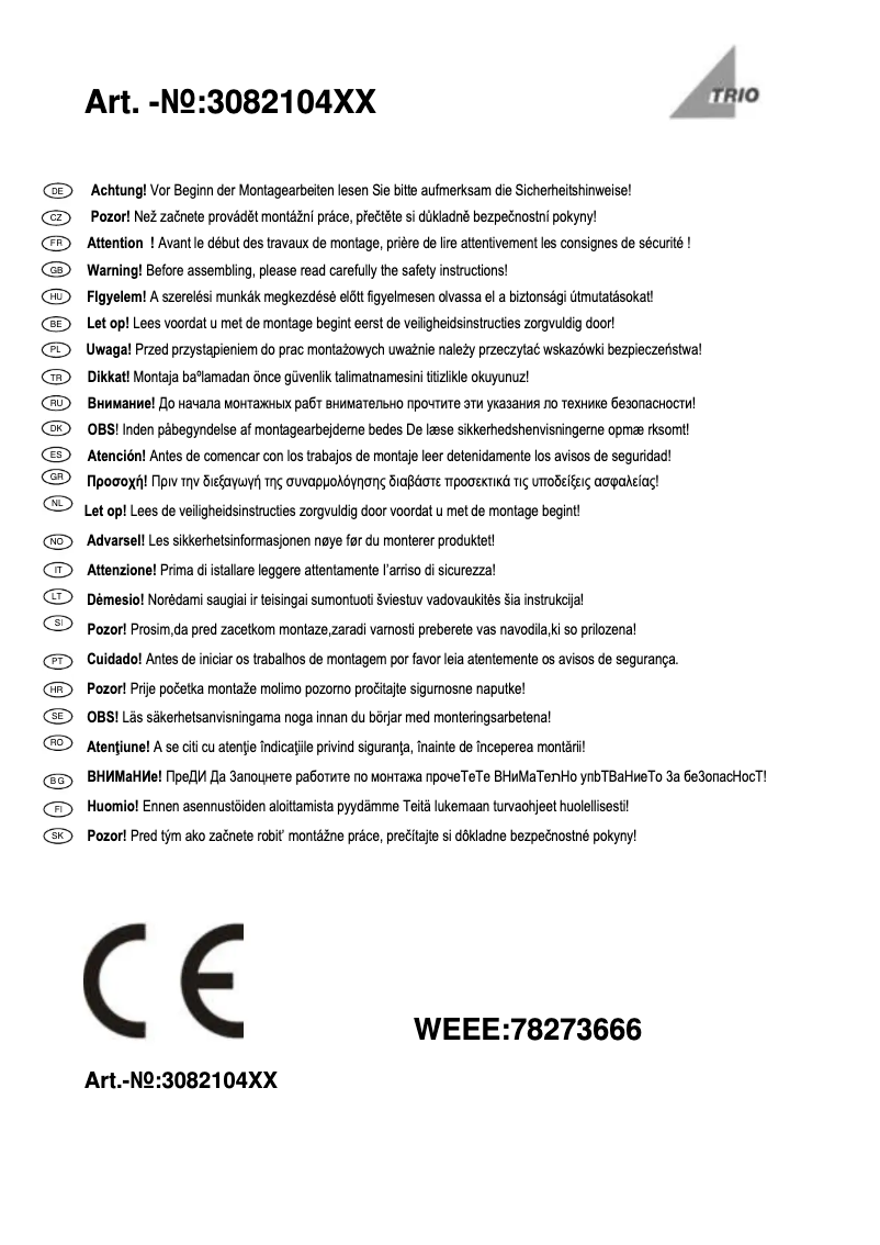 First page image of the manual for Aaron