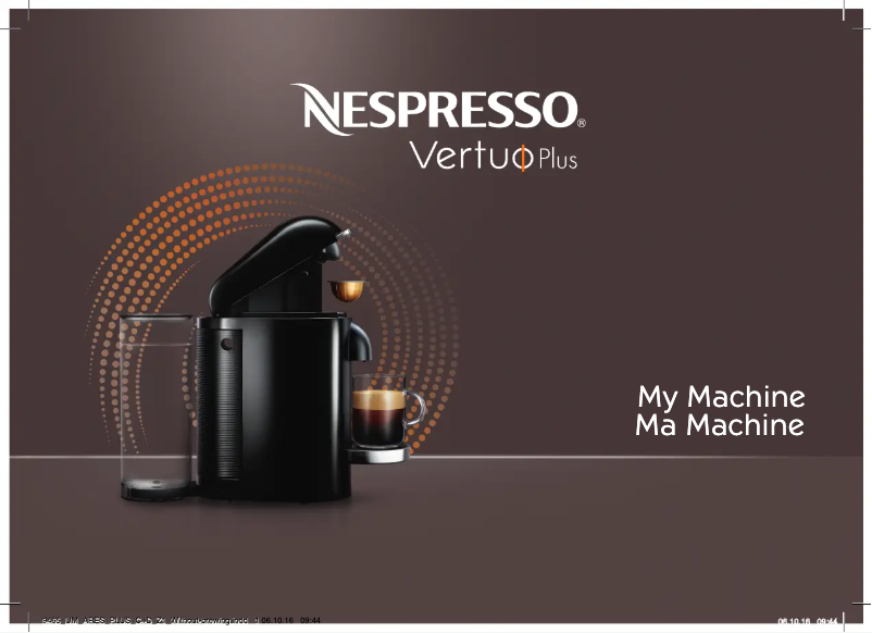 First page image of the manual for Nespresso Vertuo Plus BNV450