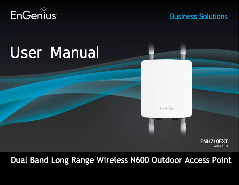 Page 1 of the manual User Manual EnGenius N600 ENH710EXT