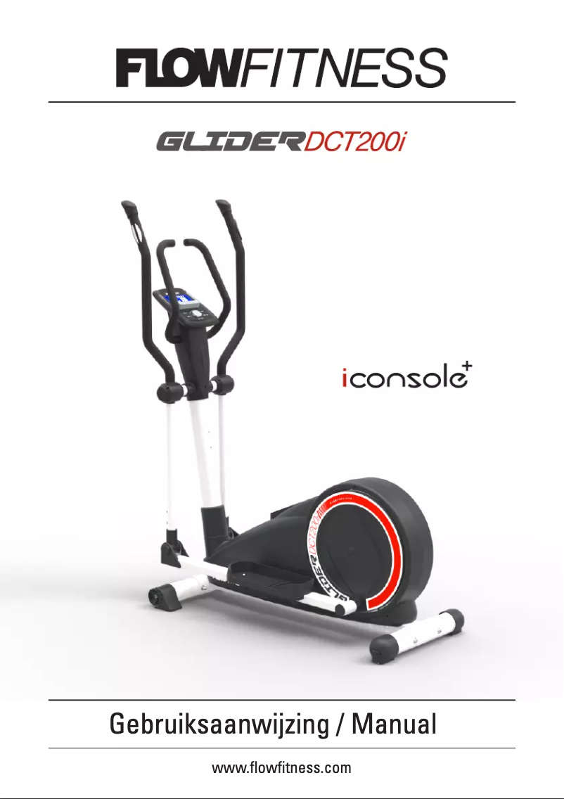 Page 1 of the manual User Manual Flow Fitness Glider DCT200i