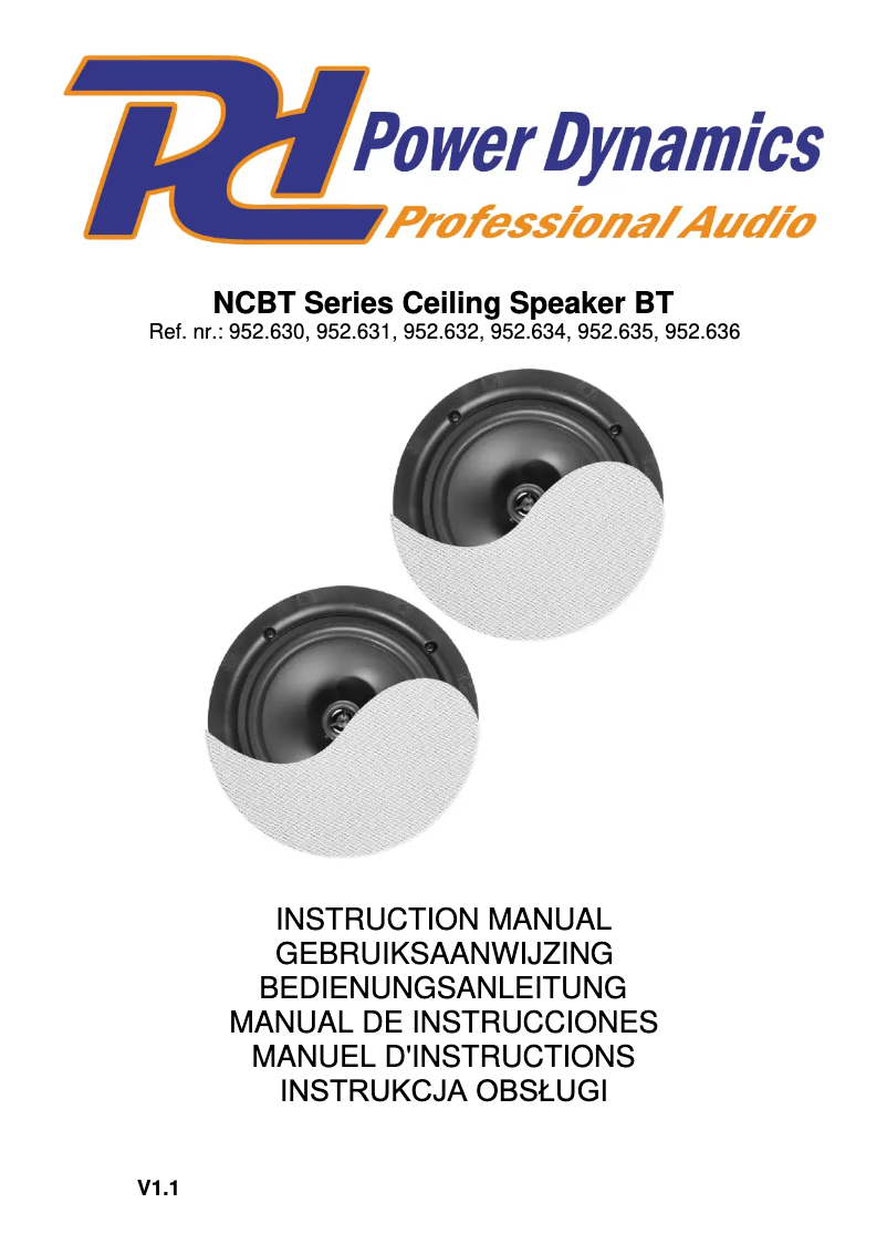 First page image of the manual for NCBT6B