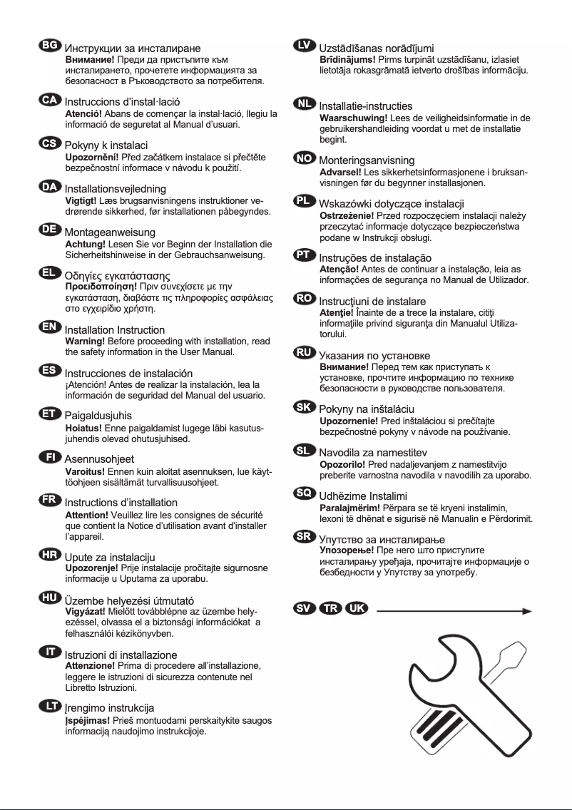 First page image of the manual for IK2915BL