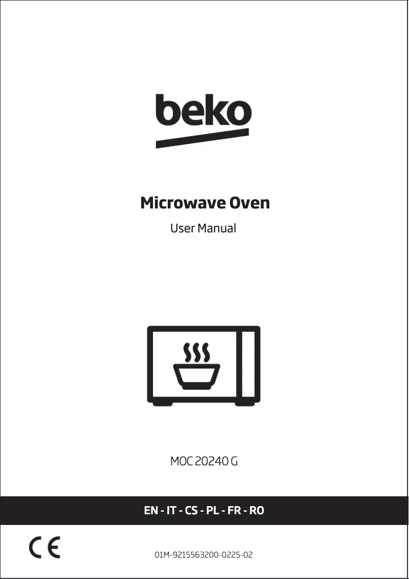 Page 1 of the manual User Manual Beko MOC20240G