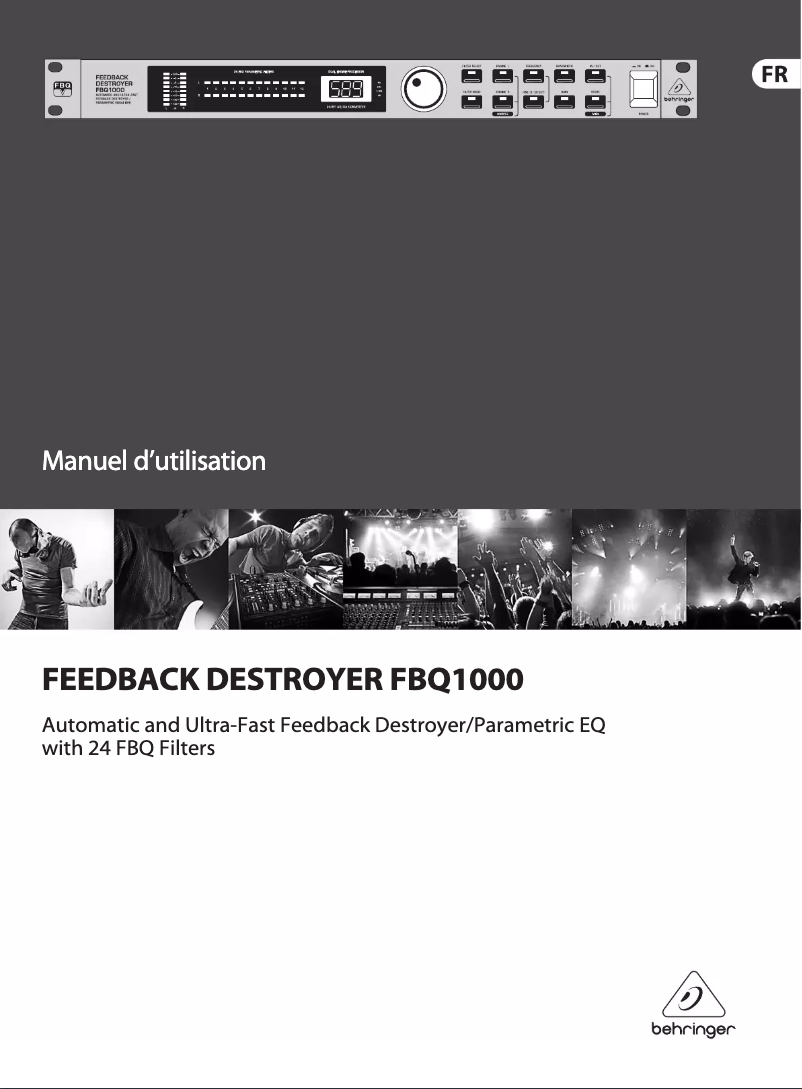 First page image of the manual for FBQ1000