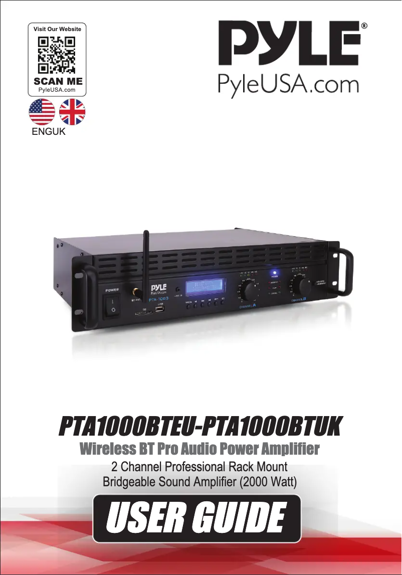 First page image of the manual for PTA1000BT