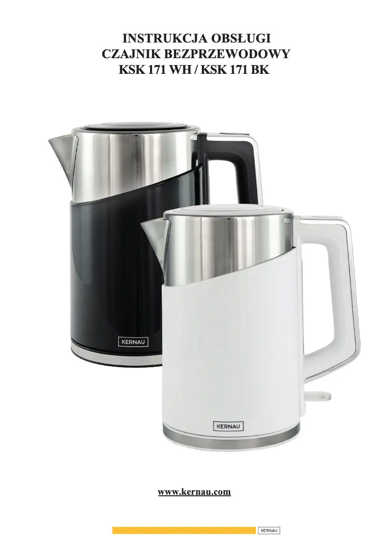 Image de la première page du manuel de l'appareil KSK 171 WH