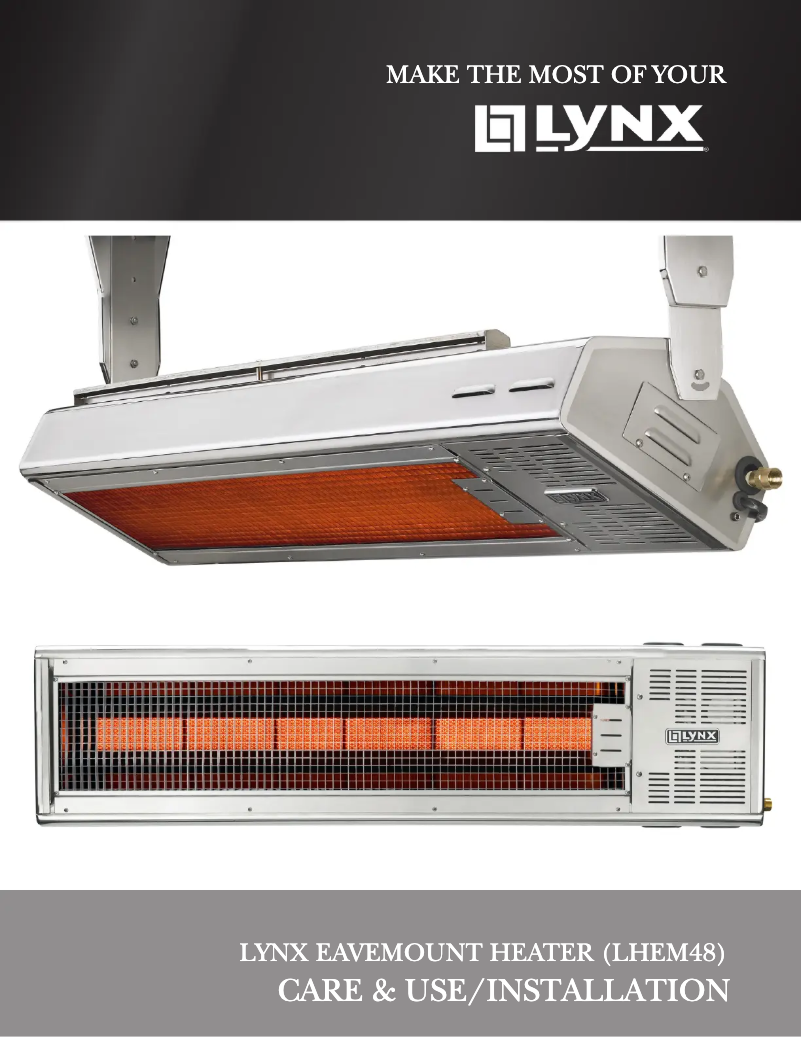 First page image of the manual for LHEM48