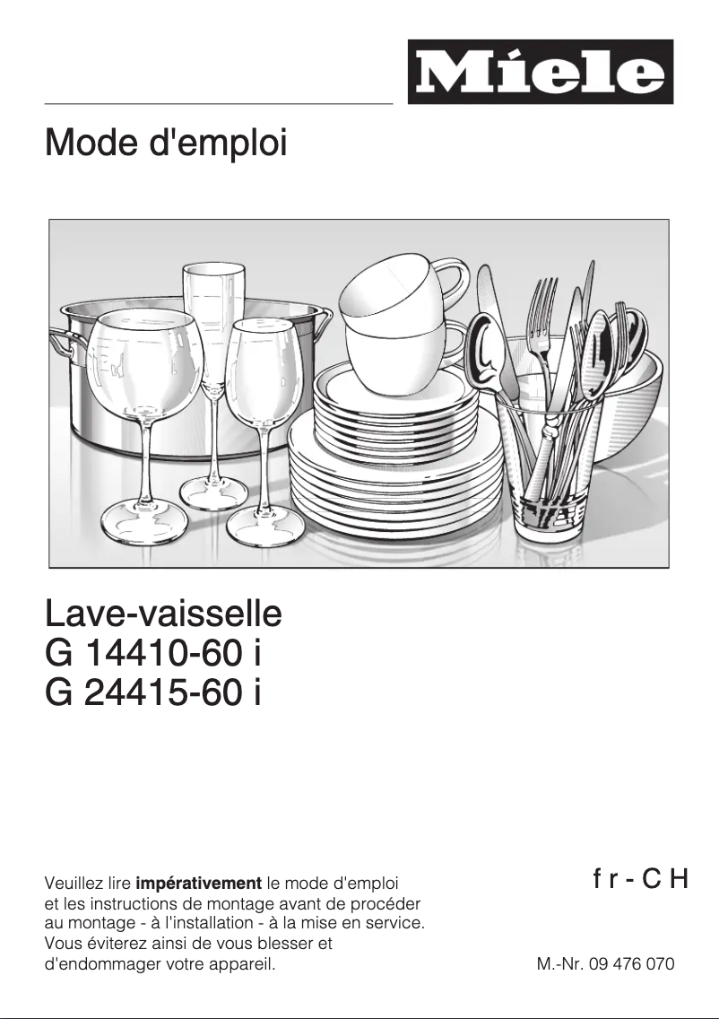 First page image of the manual for G 24415-60 i